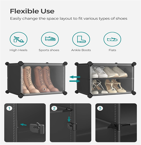 plastic shoe rack